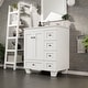 preview thumbnail 2 of 26, Eviva Happy 28"W Bath Vanity with Carrara Quartz Top