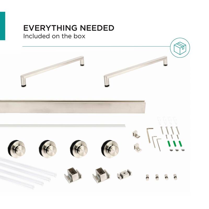 Fine Fixtures 60" Frameless Double Sliding Tub Door - 60" x 66"