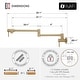 preview thumbnail 13 of 19, STYLISH Asti Two Handles Wall Mount with Single Hole Pot Filler