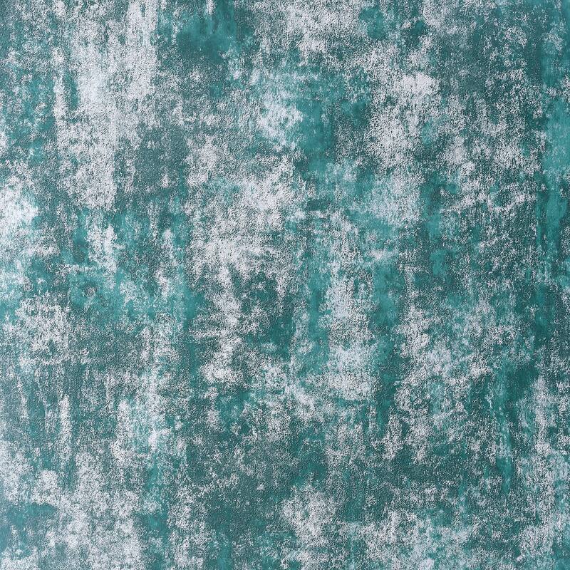 Arthouse Velour Teal Distressed Wallpaper