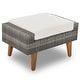 preview thumbnail 7 of 7, Outdoor Wicker 6-piece Sofa Set with Double Cushions