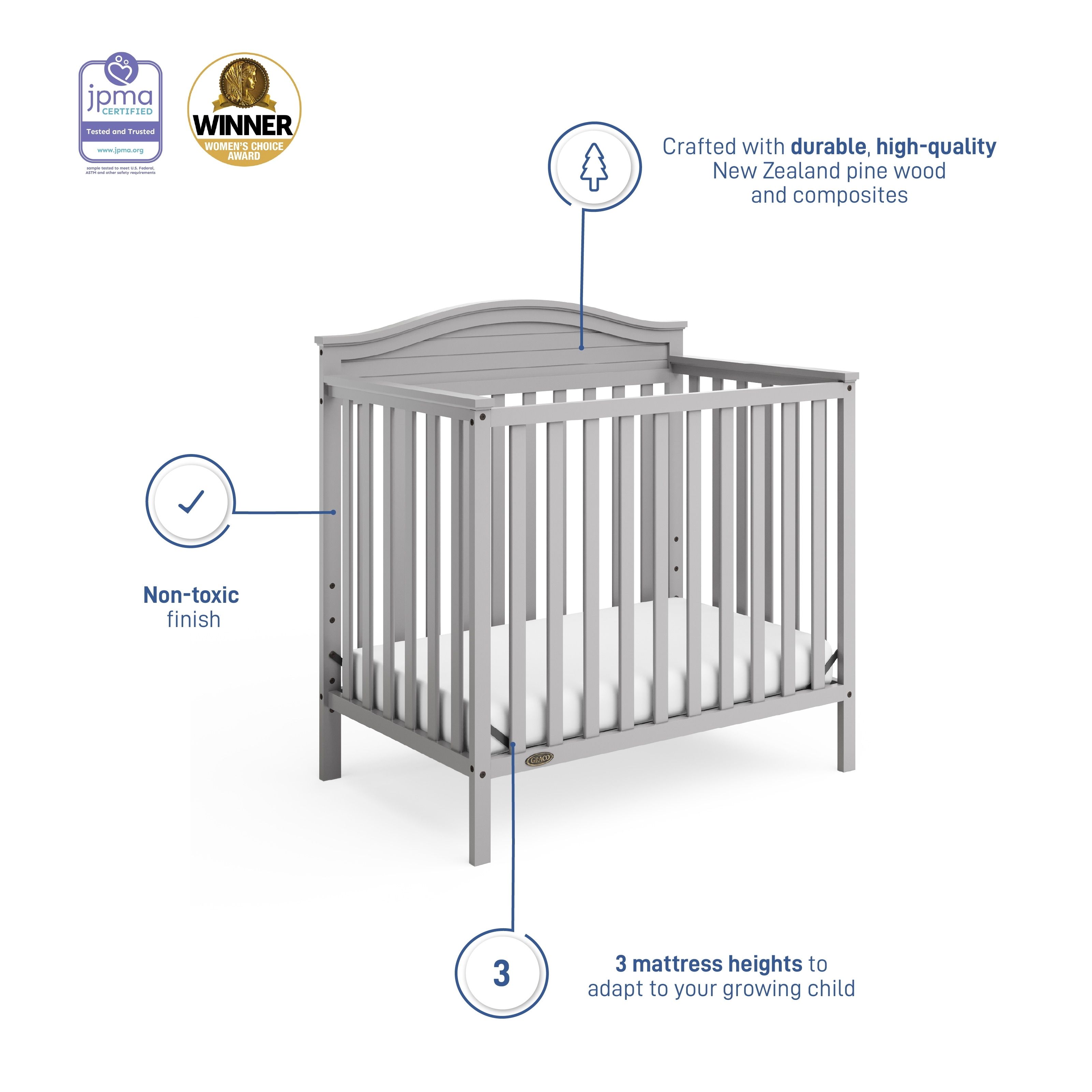 Graco bryson clearance crib