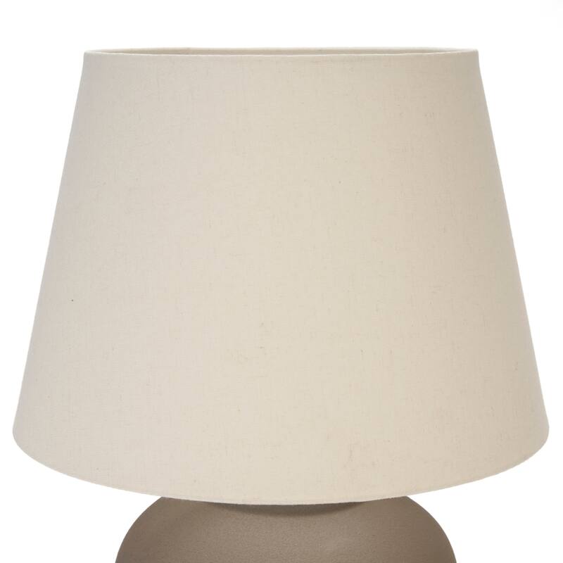 Nourison 20" Rustic Ceramic Pot Table Lamp