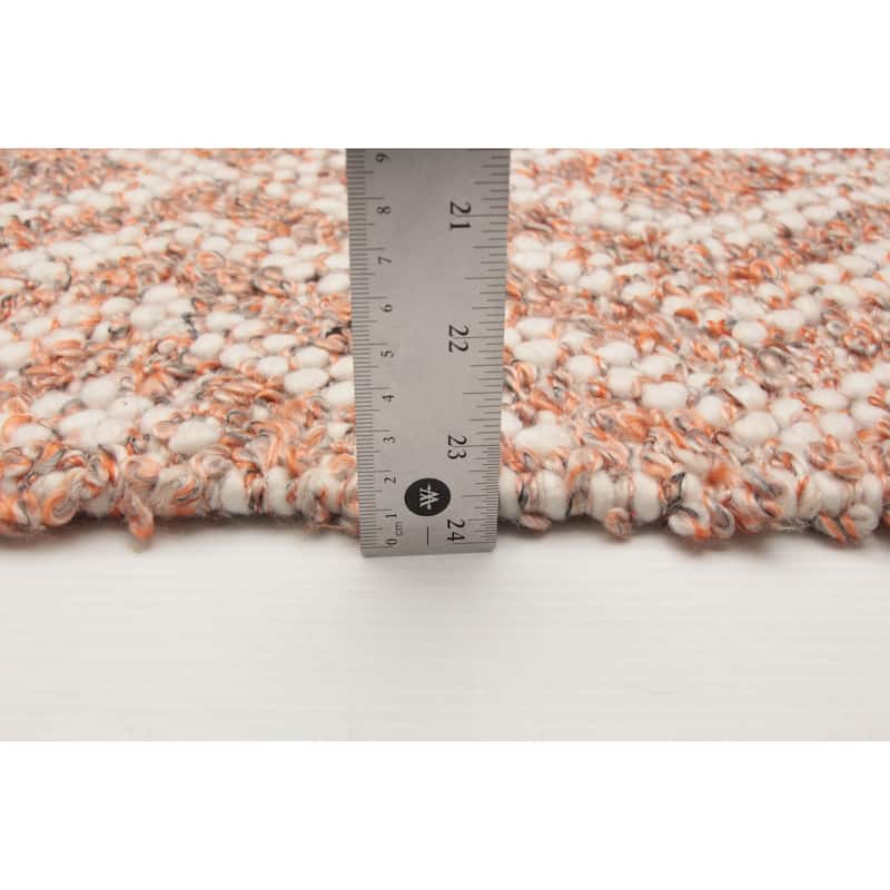 ECARPETGALLERY Braid weave Sienna Copper Wool Rug - 5'2 x 7'11