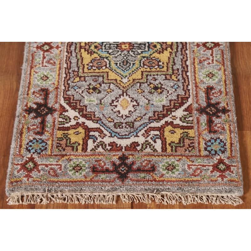 Gray Heriz Serapi Oriental Rug Handmade Wool Carpet - 2'0"x 3'0"