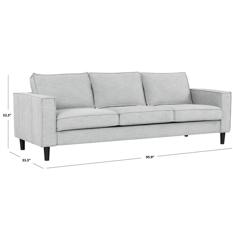 SAFAVIEH Couture Kalyna 3.5-Seater Sofa - 96"W x 33"D x 33"H