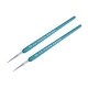 preview thumbnail 1 of 4, Detailing Paint Brush 0.24" Bristle Length with Blue Wood Handle 2Pcs