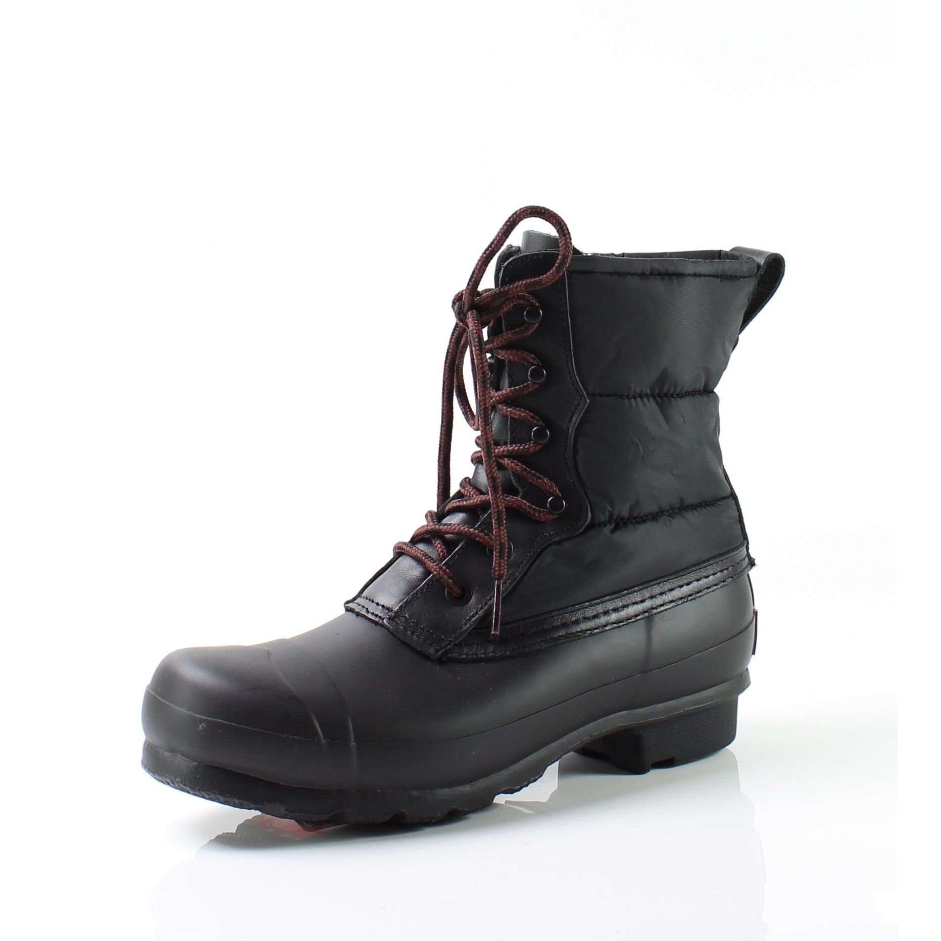 Shop Hunter New Black Women S Shoes Size 7m Quilted Lace Up Winter
