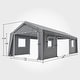 preview thumbnail 19 of 42, Heavy Duty Carport with Roll-Up Sidewall and Ventilated Windows with Removable Sidewalls