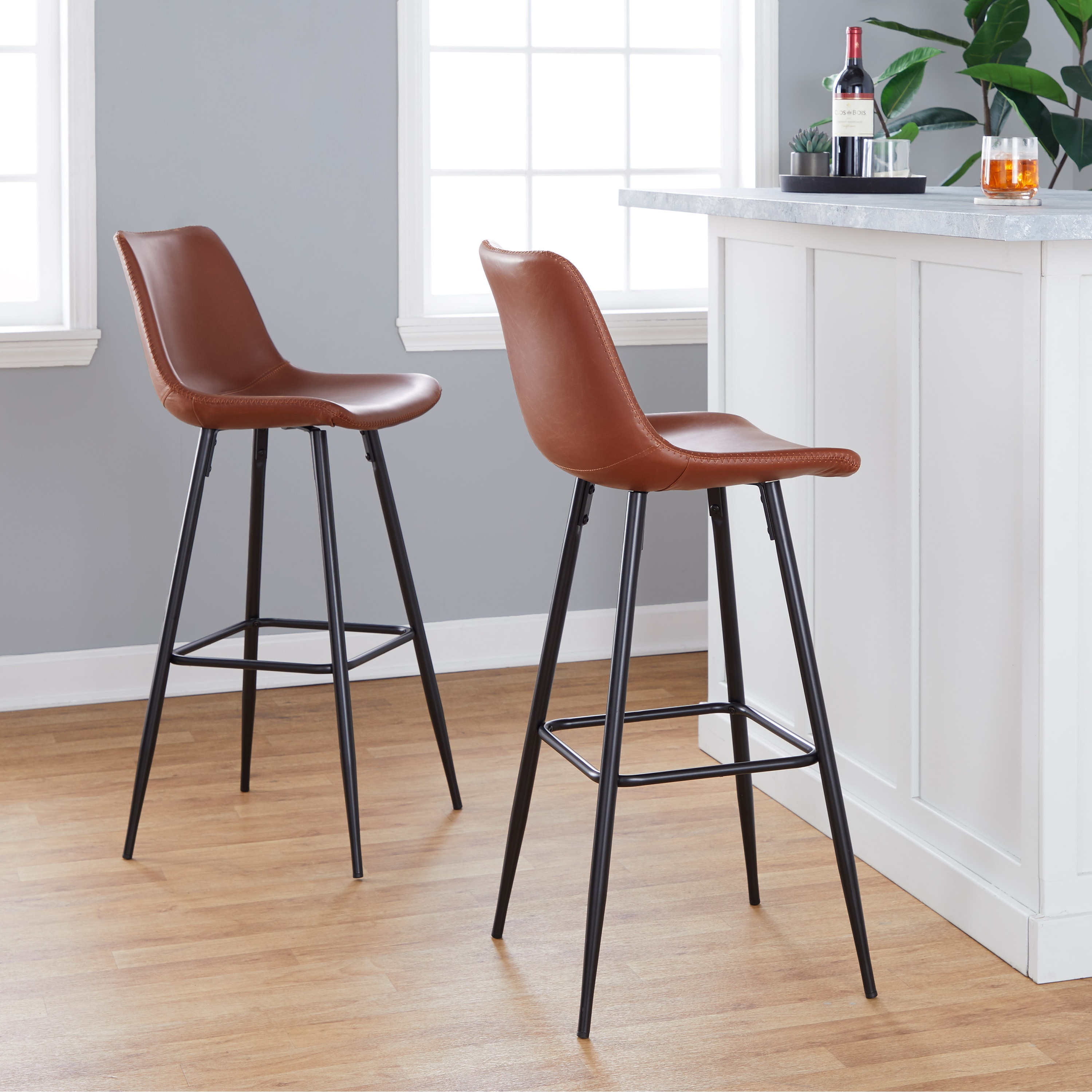 Carbon loft evan shop swivel bar stool