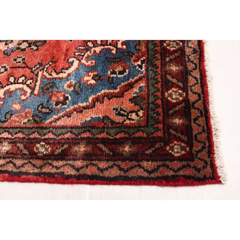 ECARPETGALLERY Hand-knotted Andelz Red Wool Rug - 2'8 x 12'2