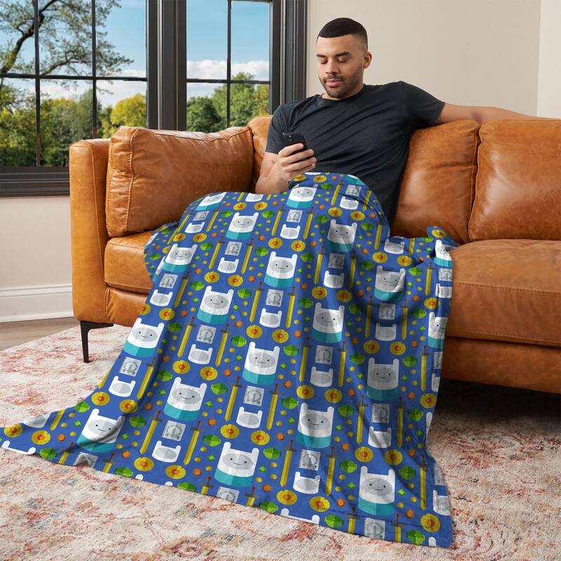 Cartoon Network Adventure Time Silk Touch Throw Blanket