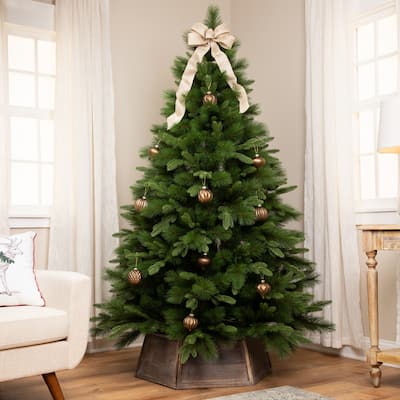 Real Touch™️ Moria Pine Full Artificial Christmas Tree - 6.5' - Unlit - 6.5 Foot