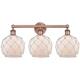 Option White Glass with White Rope / Antique Copper