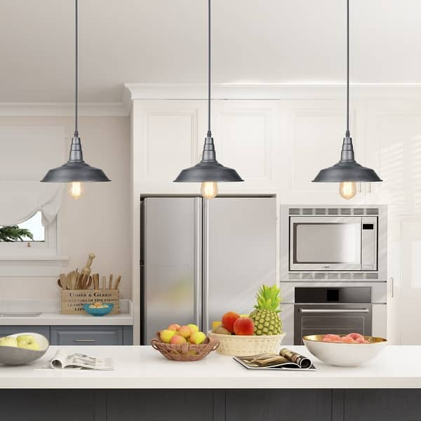 Industrial 1-light Pot Barn Kitchen Island Ceiling Pendant for Dining ...