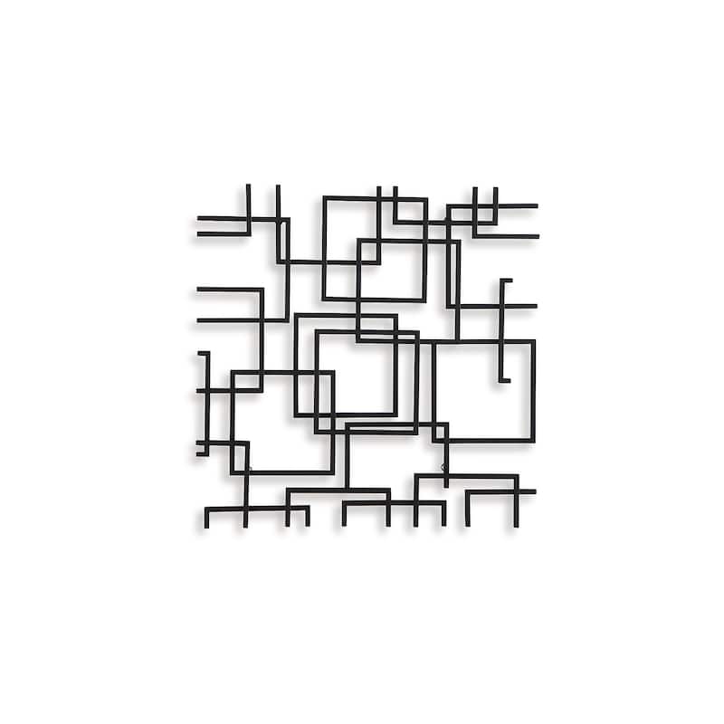 Signature Design by Ashley Aadanton Black Wall Decor - 26" W x 1.5" D x 26" H