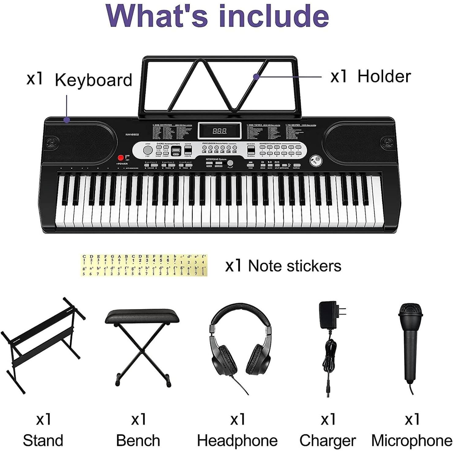 61 Key Electric Piano Keyboard Sets for Beginners and Kids On Sale