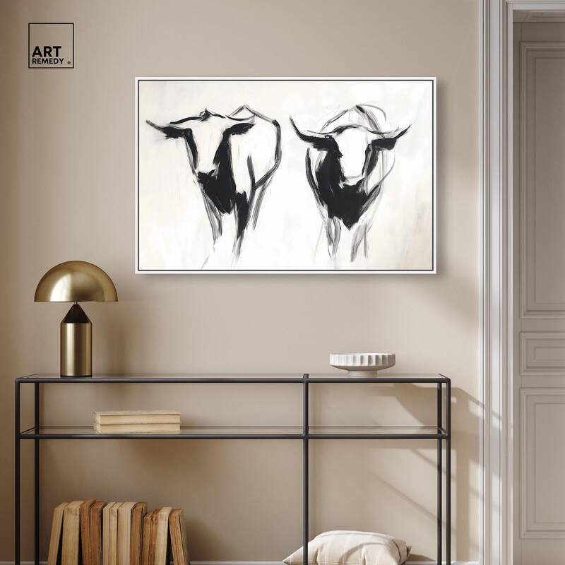 Bovine I Canvas by Art Remedy