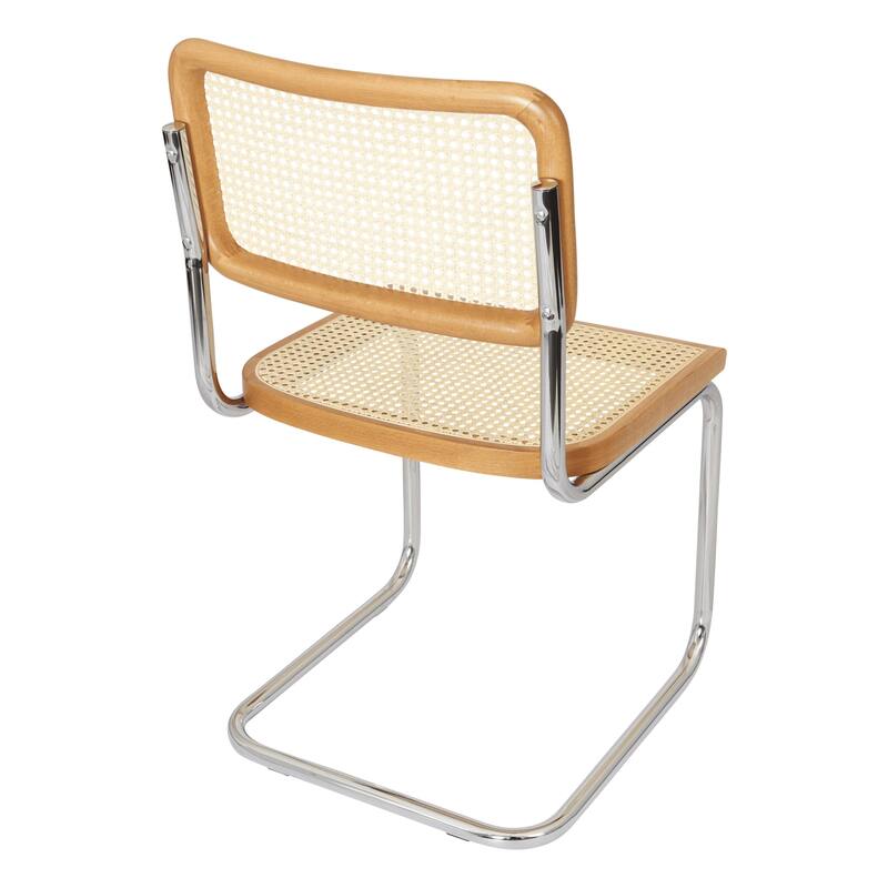Breuer Chair Company Marcel Breuer Cesca Cane Cantilever Side Chair w/ Chrome Steel Frame (Various Wood & Cane Colors)