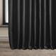 Exclusive Fabrics Faux Linen Extra Wide Room Darkening Curtain Panel