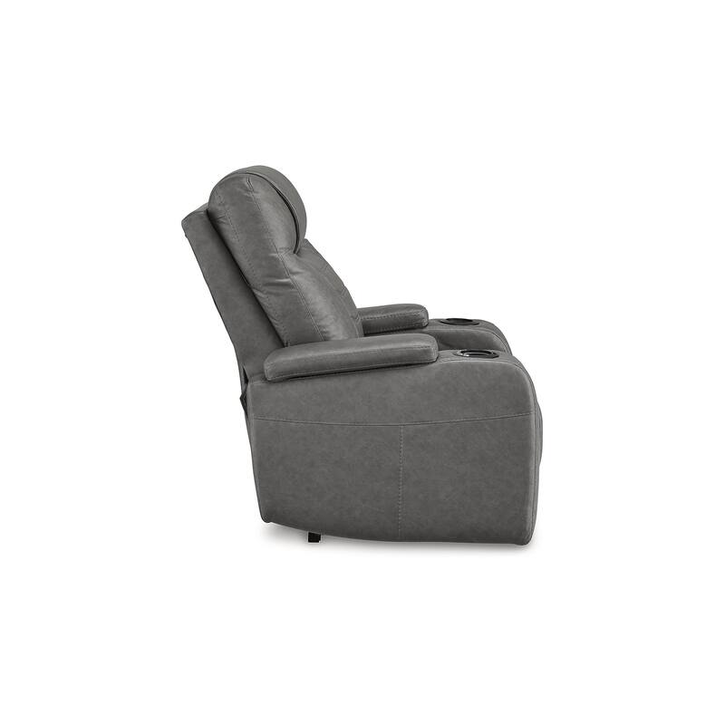 Signature Design by Ashley Schooner Rocks Power Recliner with Adjustable Headrest