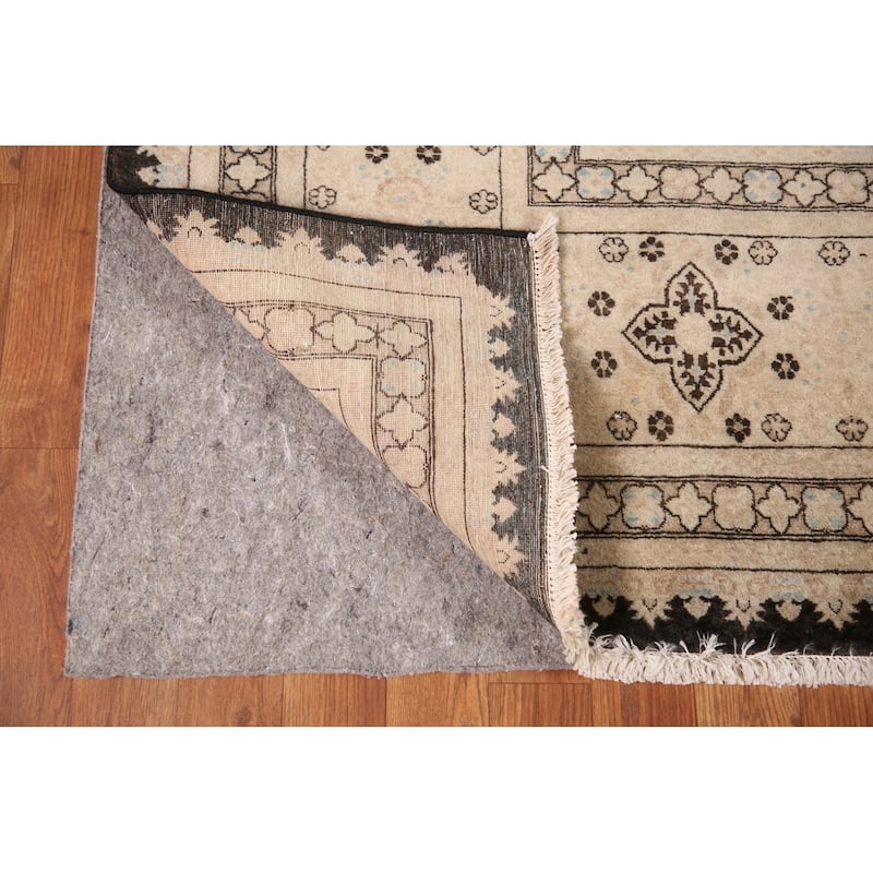 Geometric Royal Tabriz Oriental Area Rug Handmade Vintage Wool Carpet - 6'2" x 8'10"