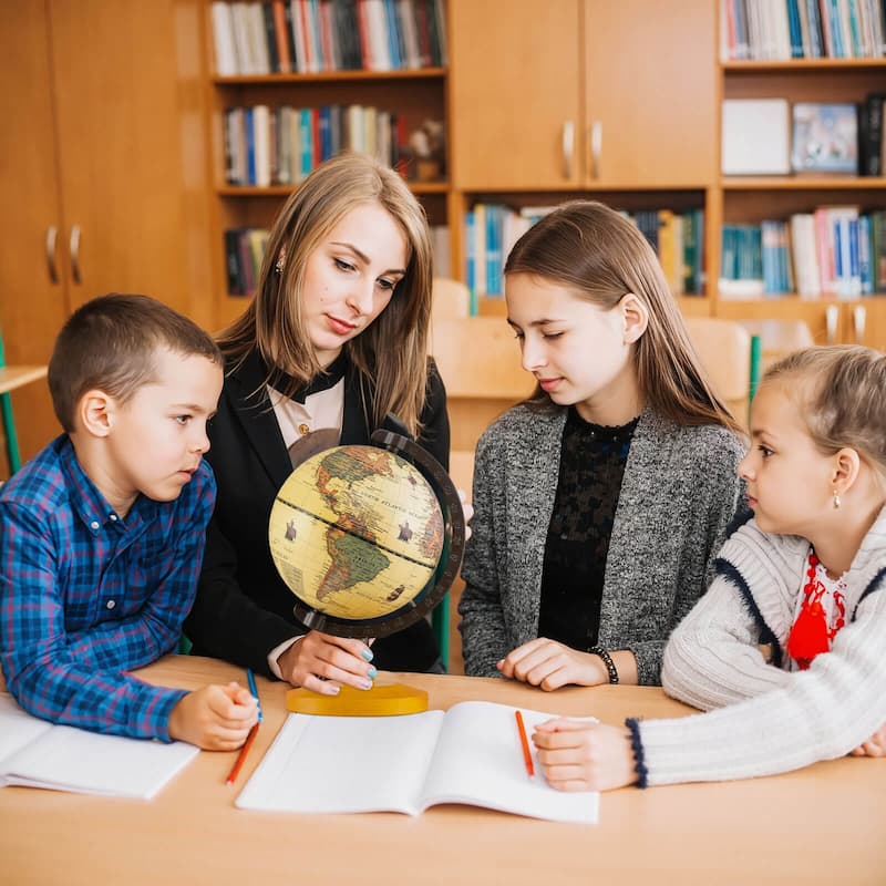 Costway Antique World Globe for Kids & Adults 5.5-Inch Desktop - Bronze - See Details