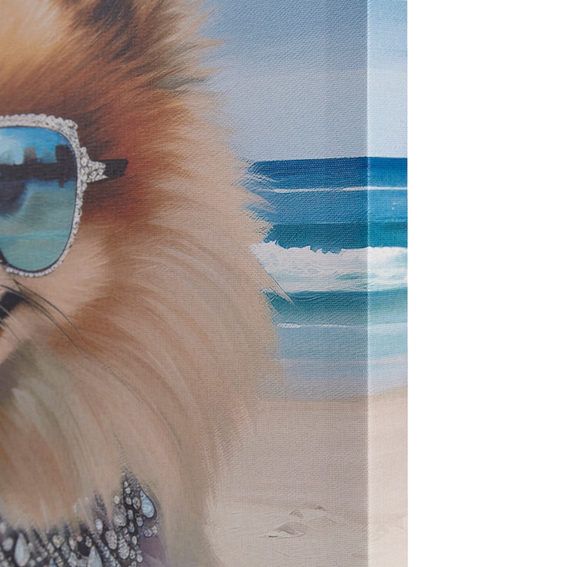 Madison Park Beach Dogs Canvas Wall Art