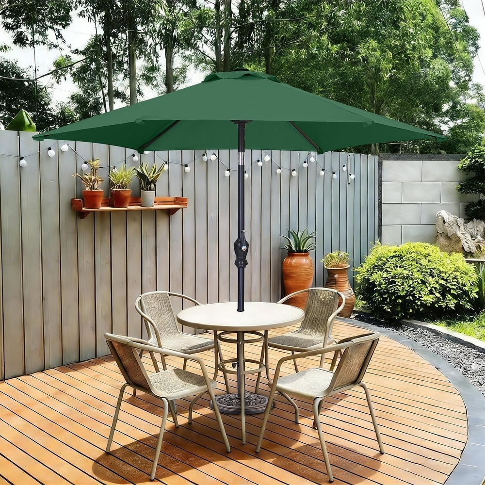 Autlaycil 7.5ft Outdoor Patio Umbrella with Tilt & Crank Base included