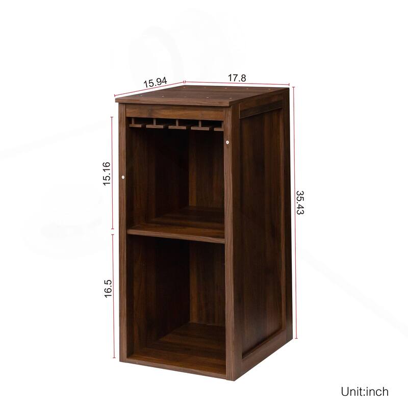 Versatile Modular Wine Bar Cabinet with Abundant Storage for Various Rooms