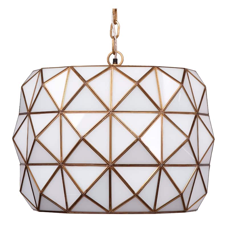 Jamie Young Hollywood 1-Light Glass and Metal Pendant - 60 Watts Each, 180 Max Total Wattage, Volts 120