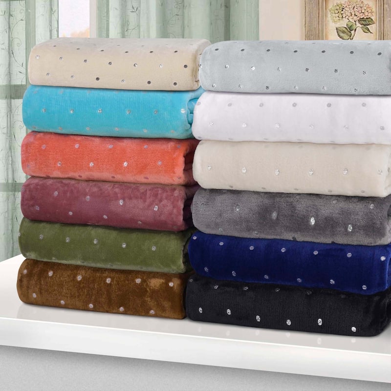 Superior Fleece Plush Medium Weight Soft Fluffy Decorative Blanket