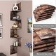 preview thumbnail 15 of 14, NOVA FURNITURE 5 Tiers Floating Wall Mount Corner Bookcase and Bookshelf, Home Decor Display Shelves for Small Space Dorm