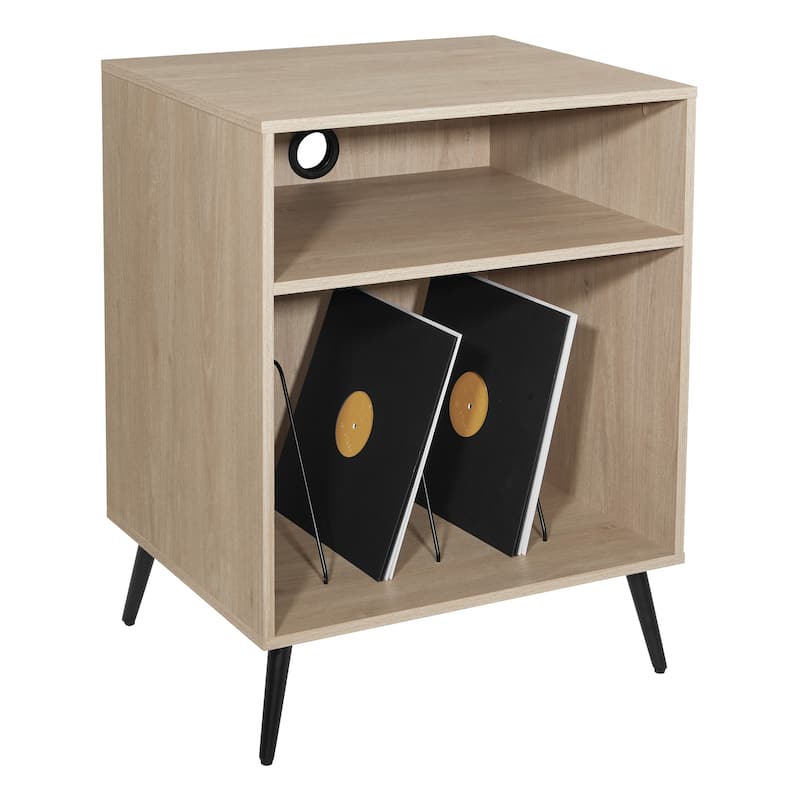 Retro Record Player Stand w/ Album