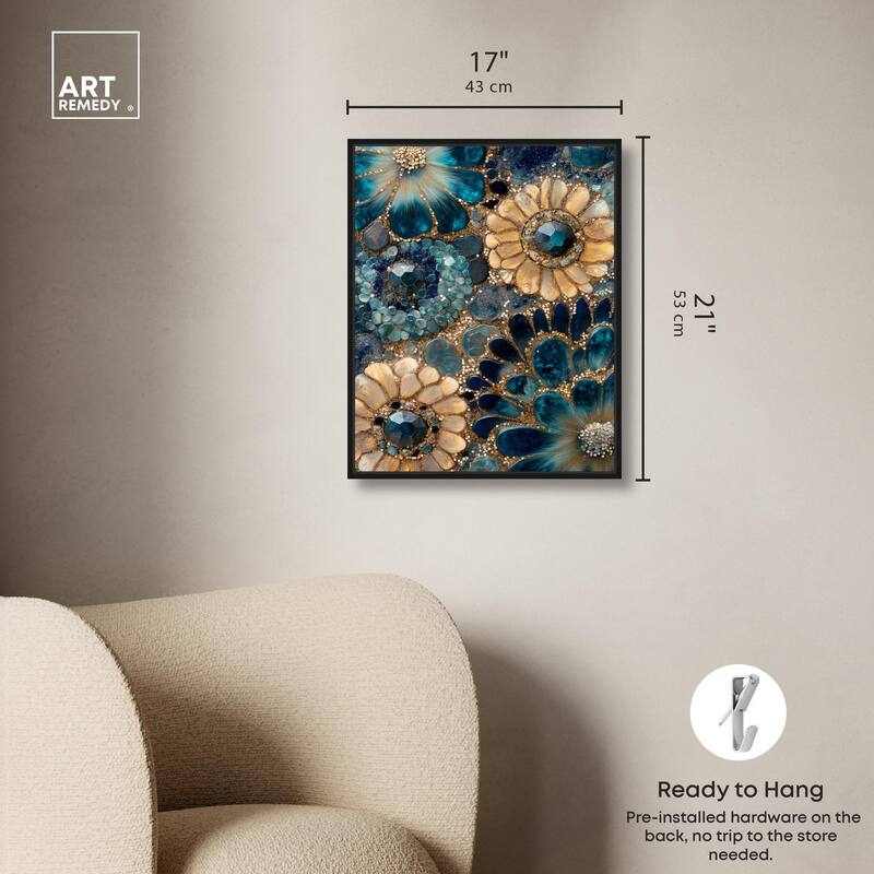 Opulent Geode III Canvas by Art Remedy