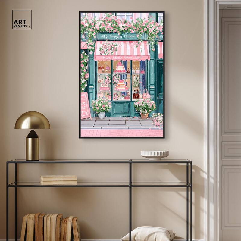 Whimsical Storefront Canvas by Art Remedy