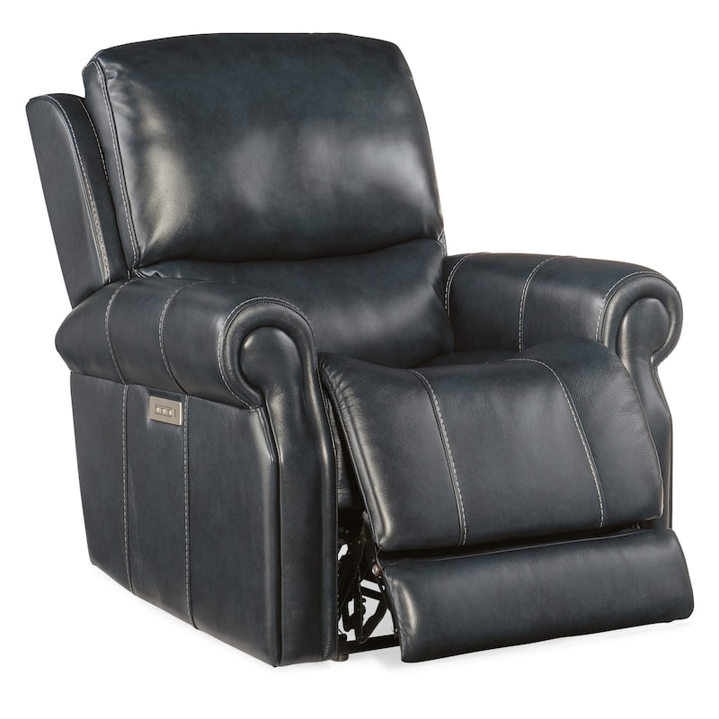 Hooker Furniture RC602-PHZL-POWER-RECLINER Eisley 39" Wide Leather - Sorrento Night Seas