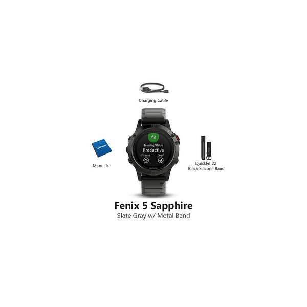fenix 5 sapphire with metal band