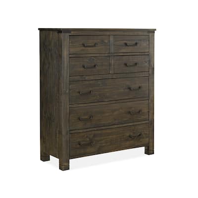 Weathered Charcoal Abington 5 Drawer Chest