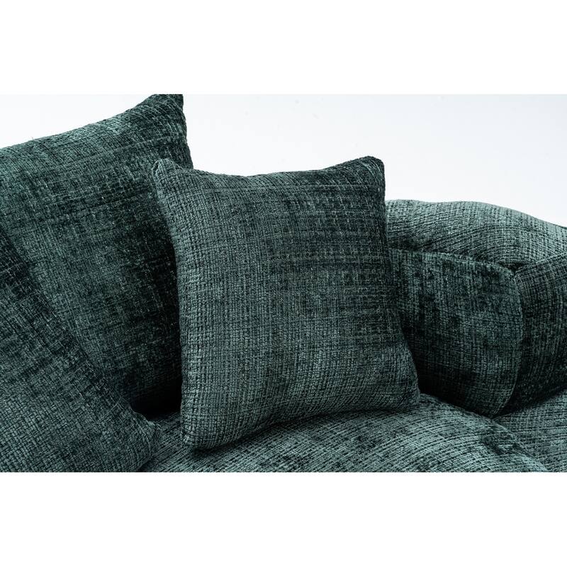 Round Bean Bag Chairs for Soft Chenille Cover