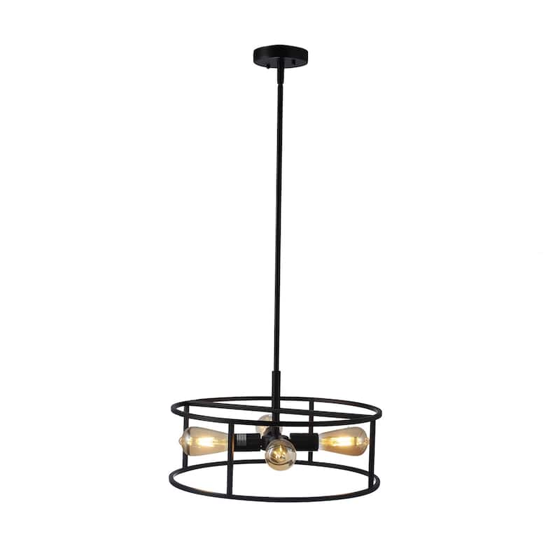 4-light Oil Rubbed Bronze Hanging Pendant