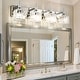 preview thumbnail 130 of 182, 2/3/4-Light Modern Bathroom Crystal Vanity Light Wall Sconces