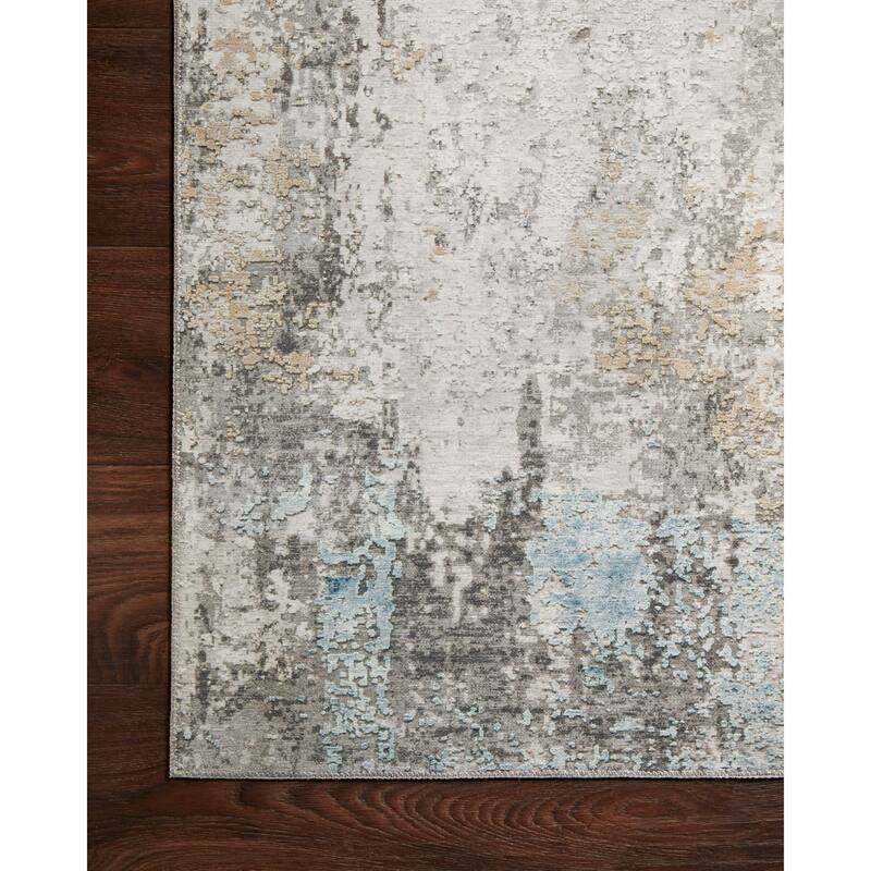 Alexander Home Alpine Distressed Modern Abstract Area Rug