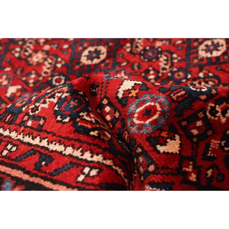 ECARPETGALLERY Hand-knotted Andelz Red Wool Rug - 3'2 x 13'0