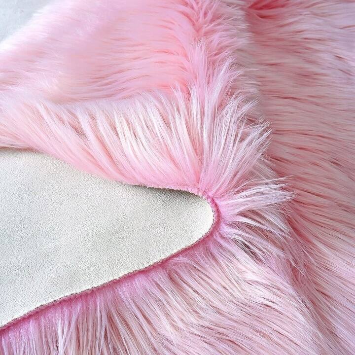 Shaggy Faux Fur Sheepskin Area Rug Super Soft Home Decor Carpet