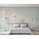 Lotus Floral Vintage Chinese REMOVABLE TEXTILE Wallpaper - On Sale ...