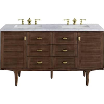 James Martin Vanities 670-V60D-3CAR Amberly 60" Free Standing or Wall