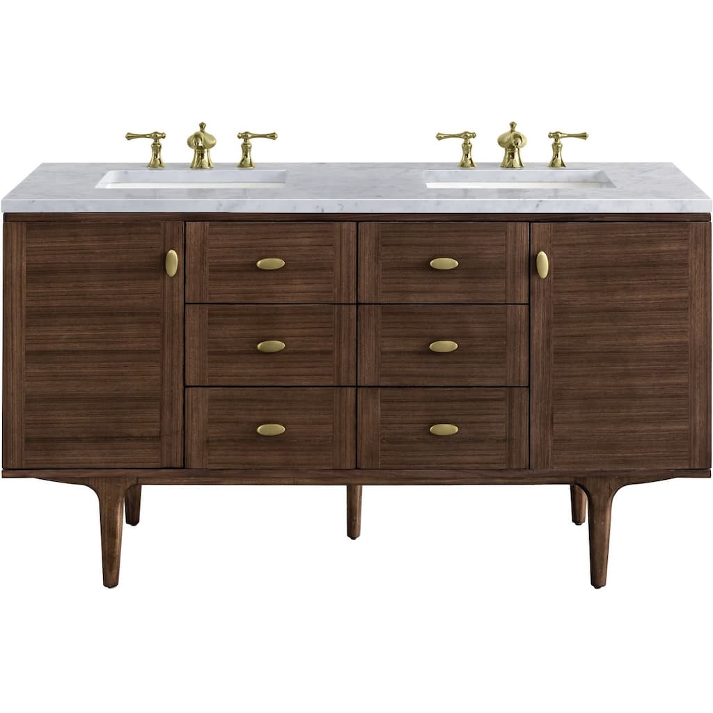 James Martin Vanities 670-V60D-3CAR Amberly 60" Free Standing or Wall