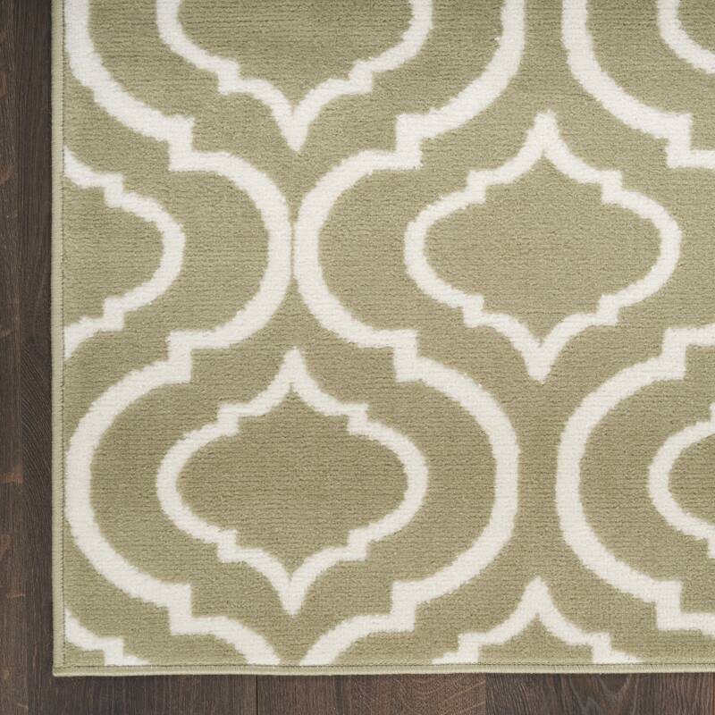 Jicu Power Loomed Non Skid Stain Resistant Area Rug By HomeRoots - 118' X '94' X '0.5