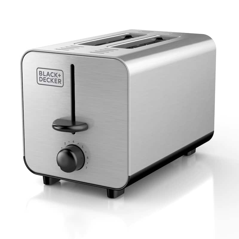 Black and Decker 2 Slice Stainless Steel Toaster - Stainless Steel